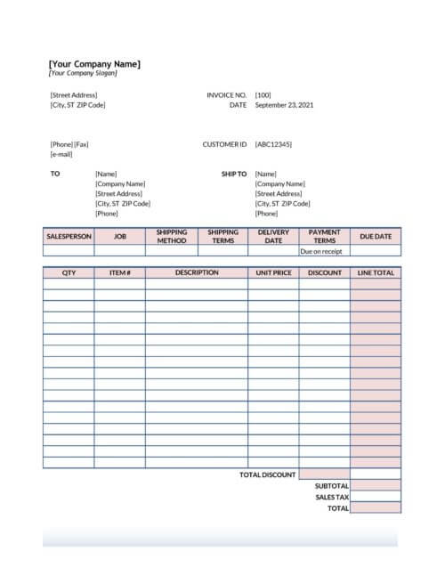 free purchase order template excel