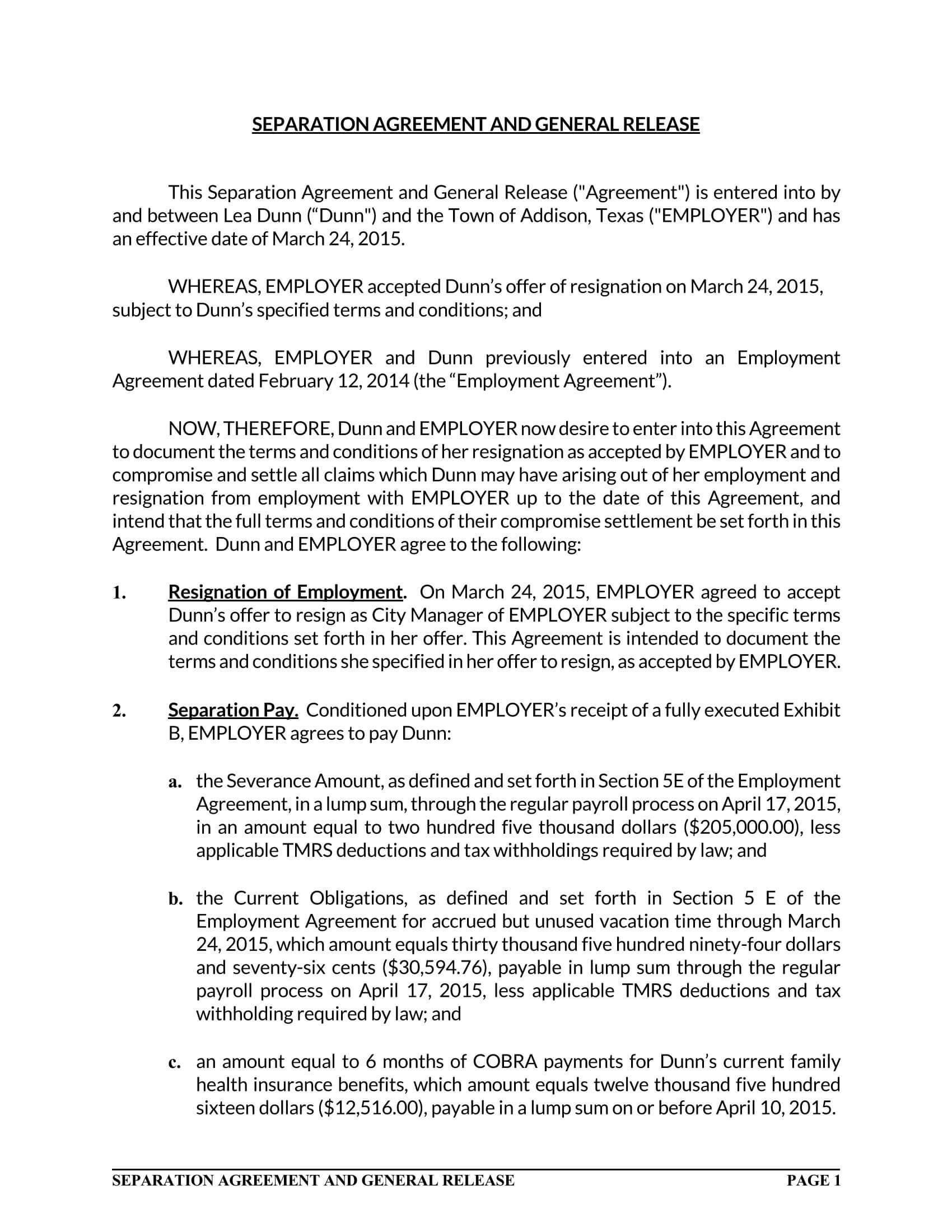 Customizable separation agreement template 31