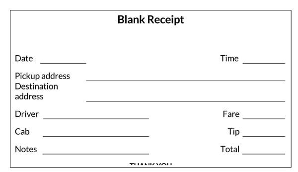 Free Blank-Receipt-Template Example