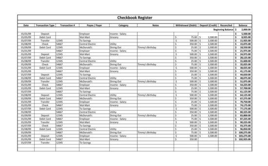 How to Balance a Checkbook Register (Free Templates)