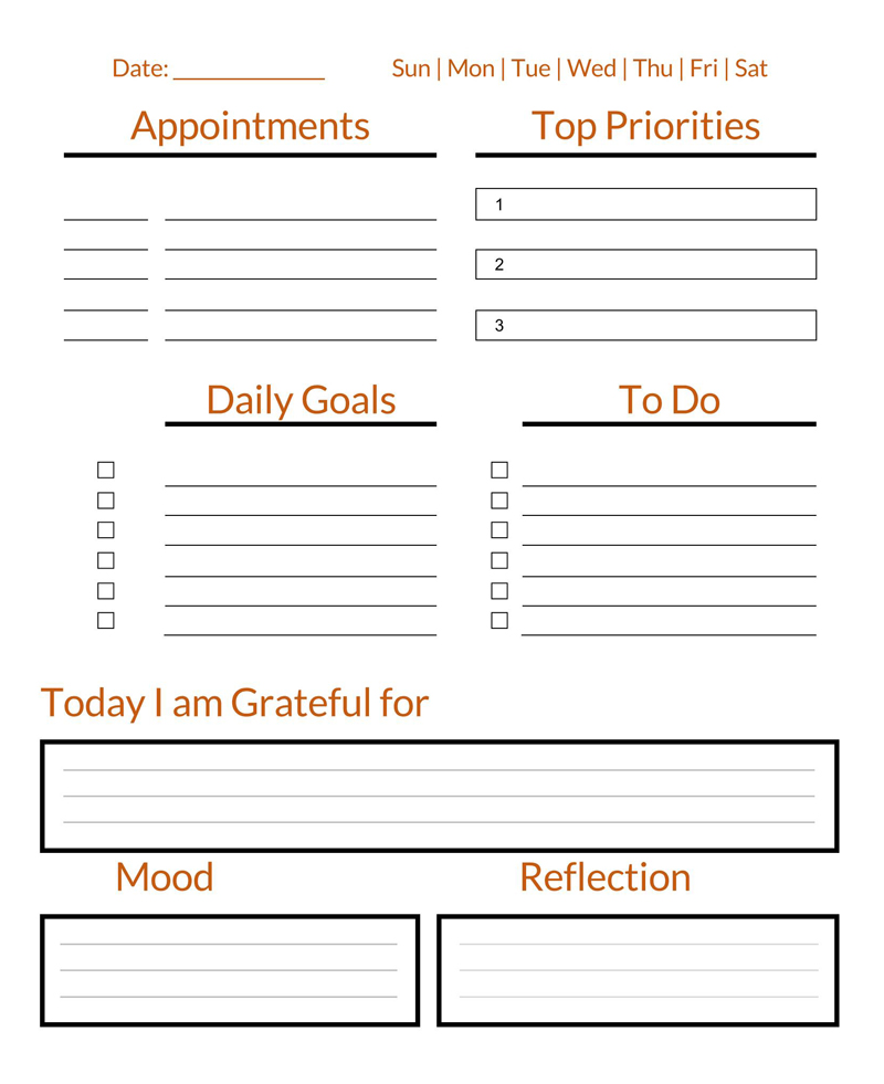 Handy daily planner template word 33