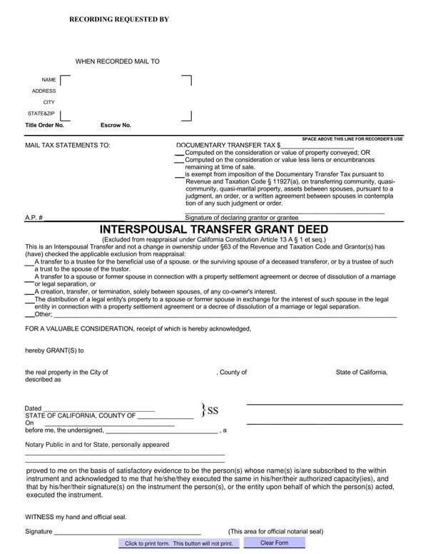 grant deed form pdf
