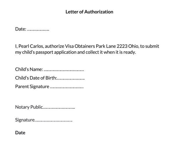 Letter-of-Authorization