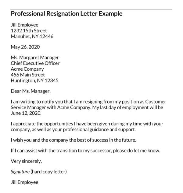 Professional-Resignation-Letter-Example