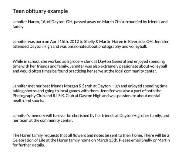 fill in the blank obituary template