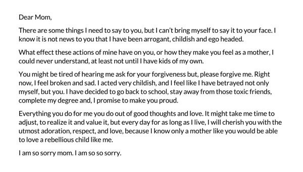 Free Customizable Apology Letter to Parents Sample for Word File