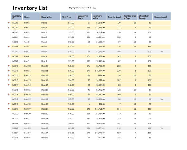 Basic-inventory-control-template