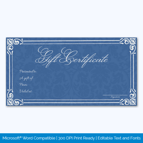 Gift Certificate Templates: Ready to Use and Print