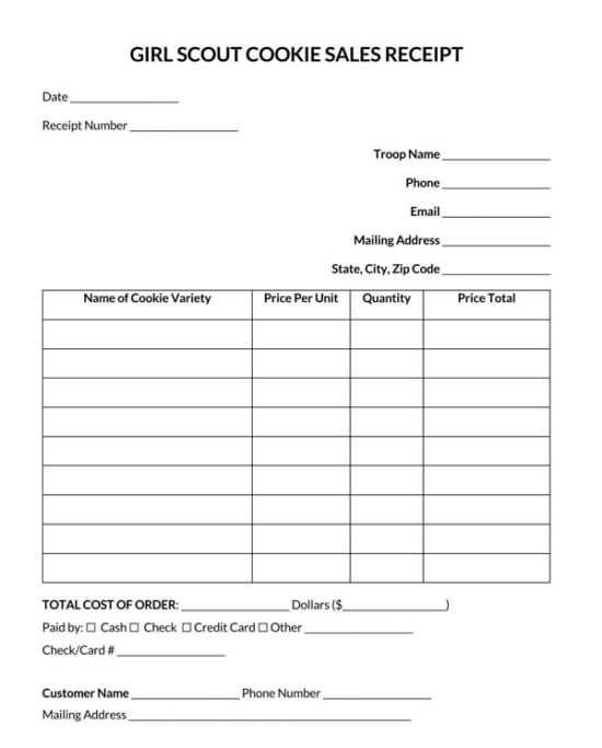 28 Free Sales Receipt Templates (for Word, Excel, PDF)