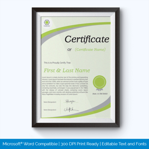 Free Editable Certificates for Students