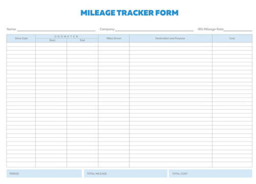 mileage log example