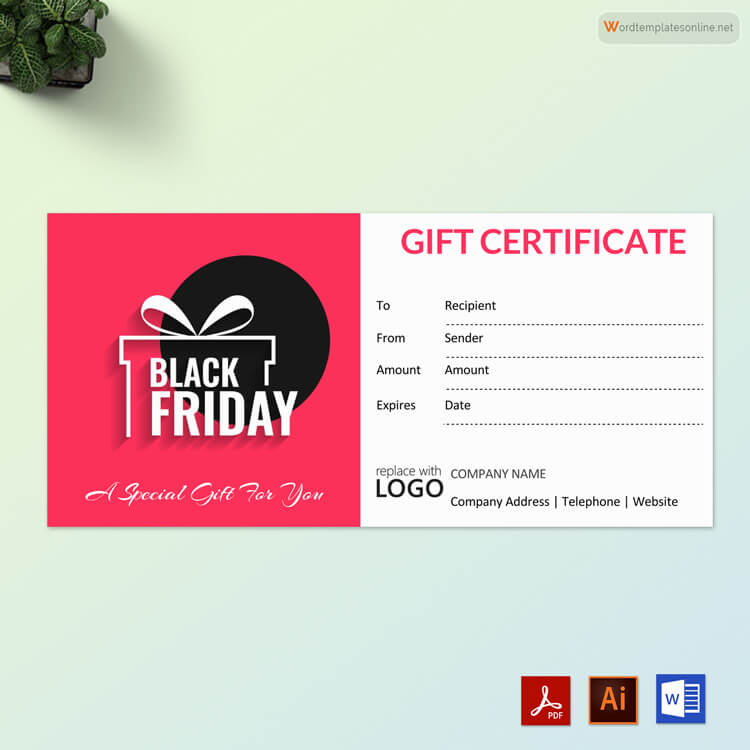Personalized Gift Certificate Templates - Word and PDF