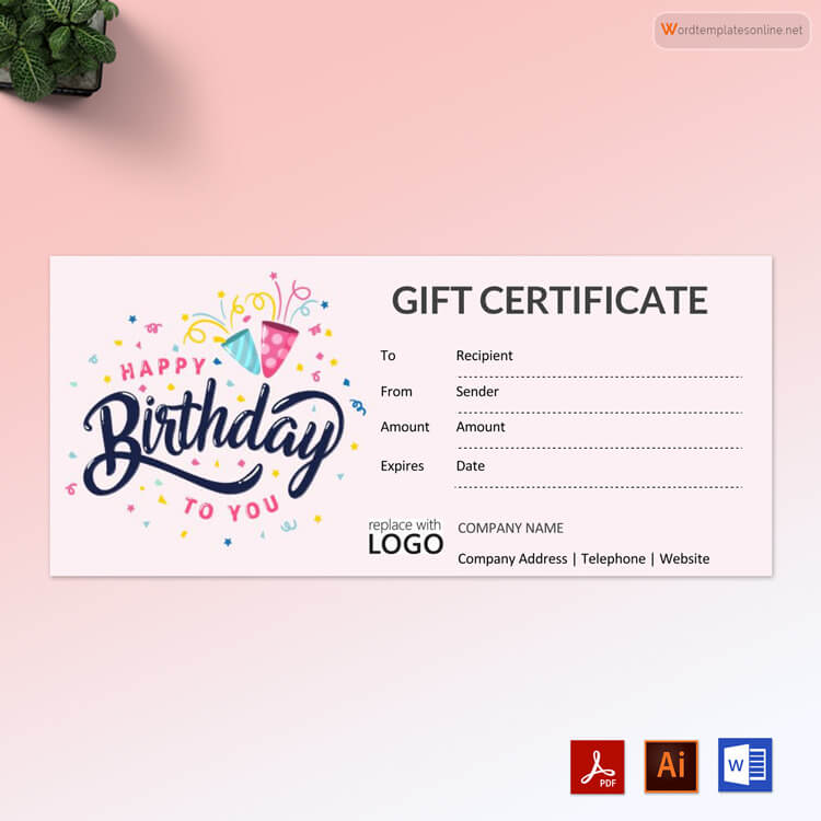 Professional Gift Certificate Templates - Editable Design