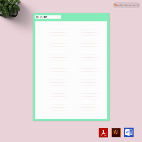 to do list template word free download