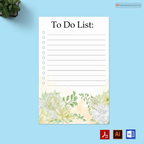 to do list template free