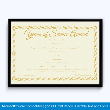 30 Free Exclusive Award Certificate Templates - Word | PDF