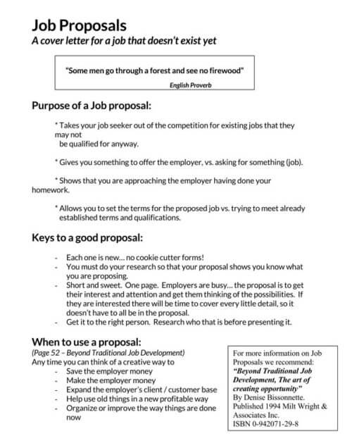 job proposal template free