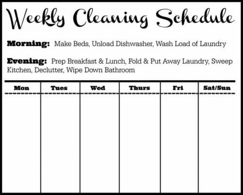 cleaning checklist template covid-19
