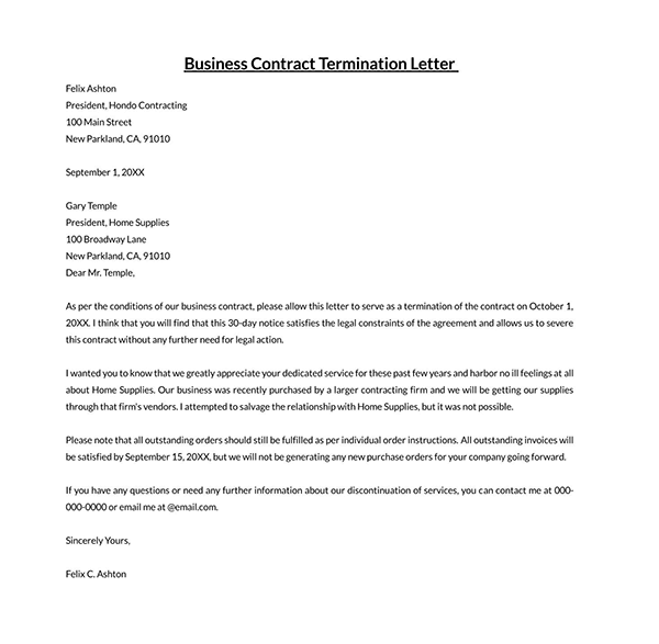 contract termination letter pdf 07