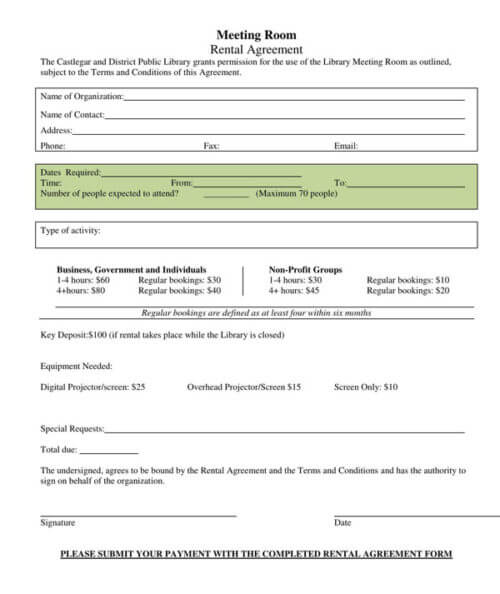 room rental agreement uk pdf