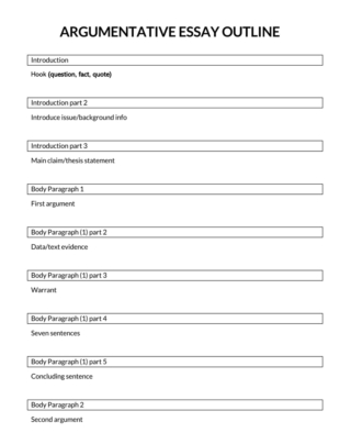 Argumentative Essay Outline Format 12 Best Examples Argumentative Essay Outline Format 12 Best Examples