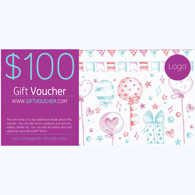 Editable Gift Certificate Example