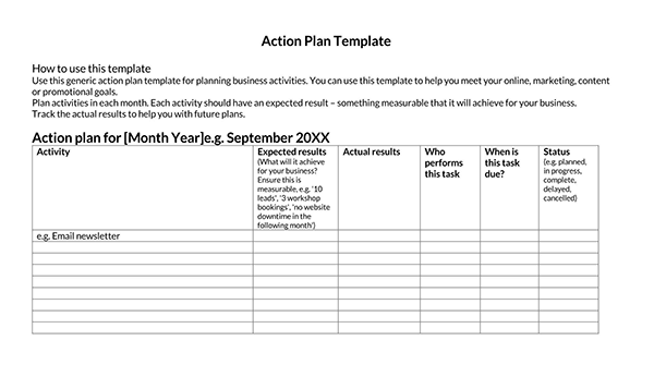 action plan template doc 06