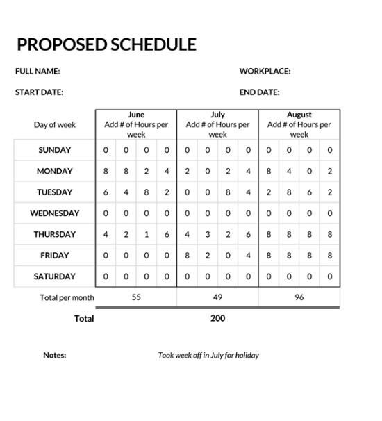 40 Free Employee Schedule Templates [Excel - Word]