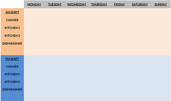 employee schedule template - google sheets 05