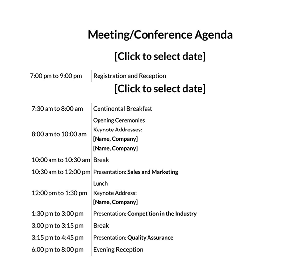 formal meeting agenda template 07