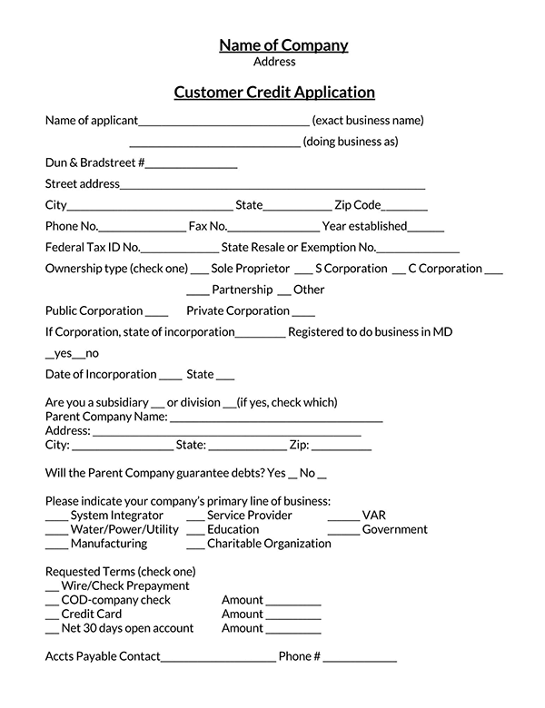 new customer credit application form 01