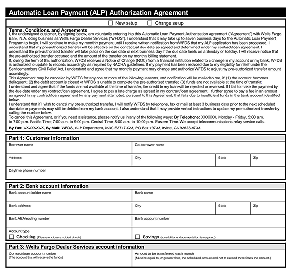 Free Payment Agreement Form - Example Template