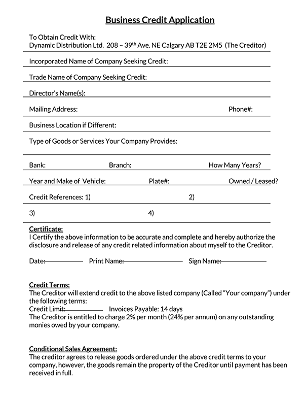simple credit application form 05