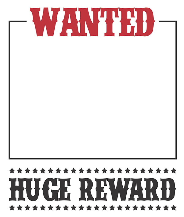 wanted poster template editable