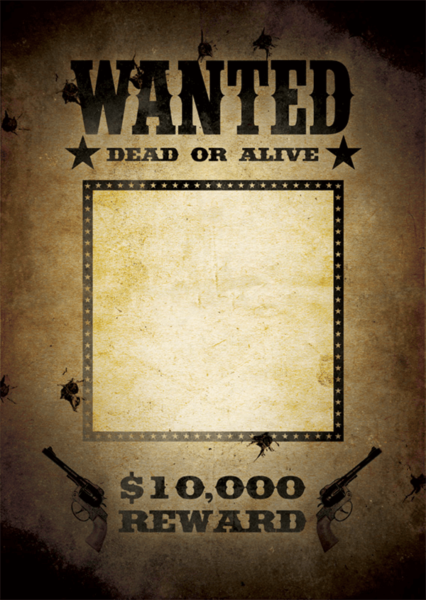 High-Quality Wanted Poster Template - Free and Printable