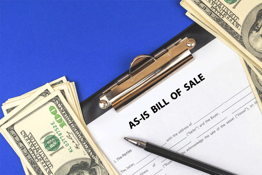 As-Is Bill of Sale