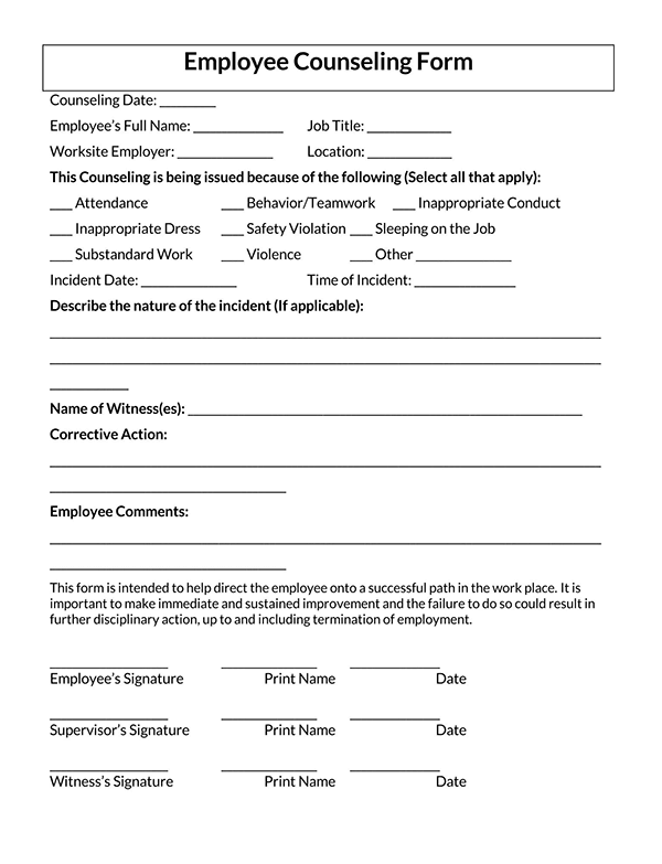 Great Comprehensive Employee Complaint Form for Word Document