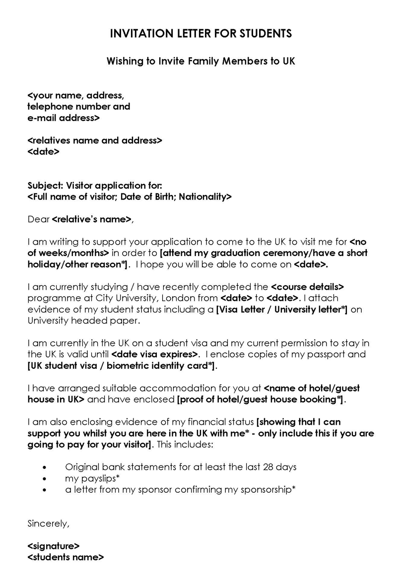 visa invitation letter sample pdf