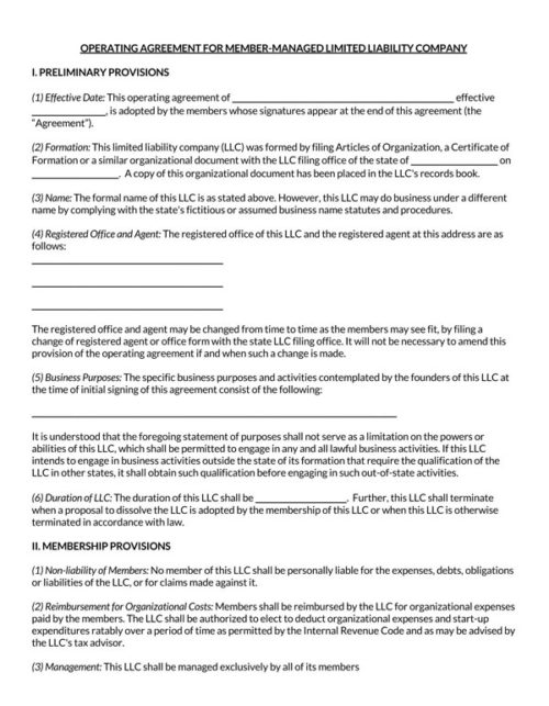 Free-LLC-Operating-Agreement