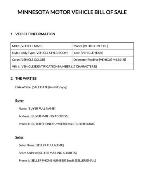 Minnesota-Motor-Vehicle-Bill-of-Sale_