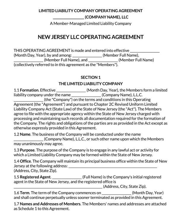 Multi-Member-LLC-Operating-Agreement
