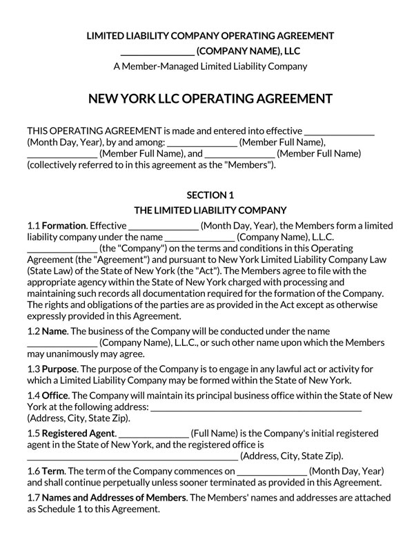 Multi-member-LLC-operating-agreement-Template