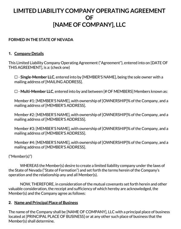 Nevada-LLC-Operating-Agreement-Template_
