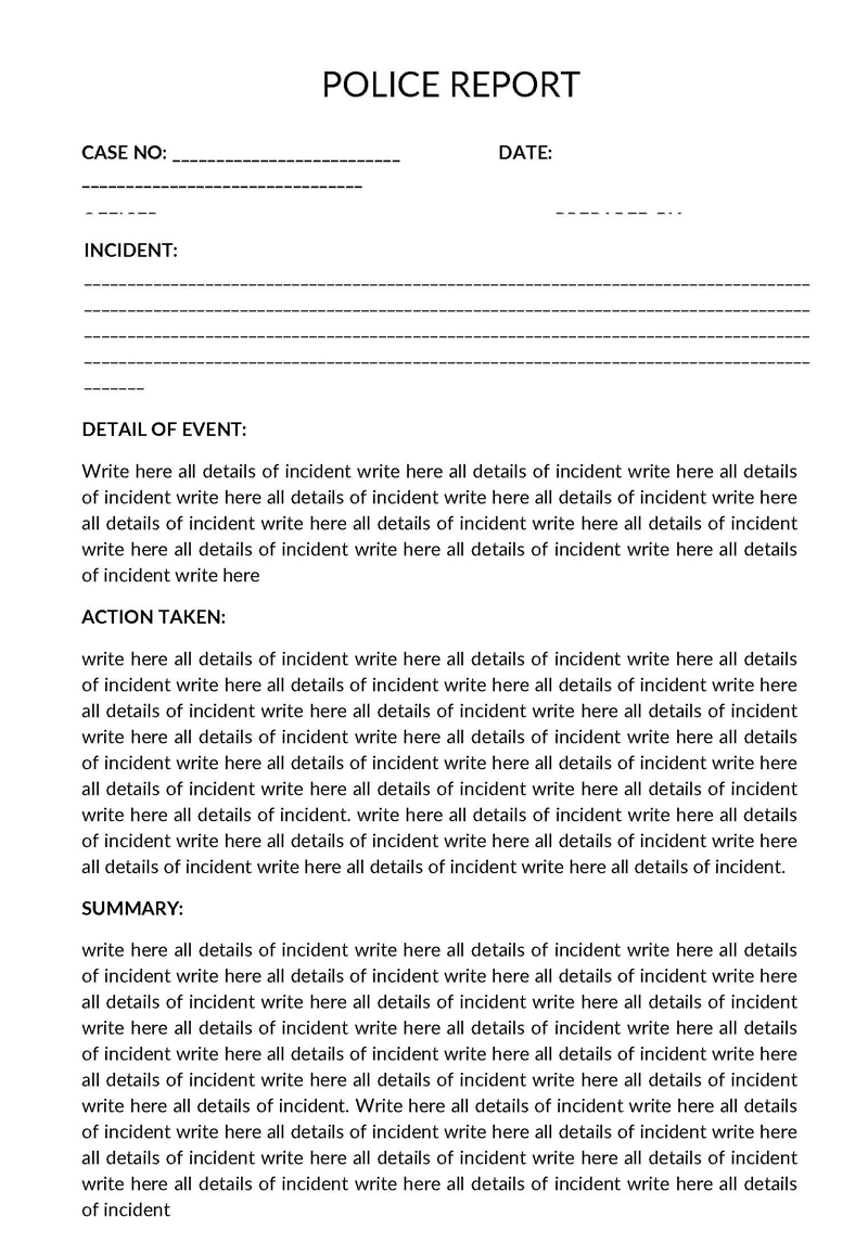 How To Write A Police Statement – camden's Blog