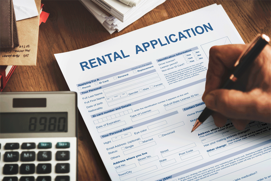 Rental Application Form in California