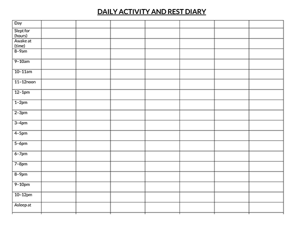 Editable Hourly Schedule Template - Free Download 05