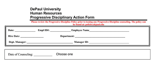 free employee write up form pdf 013