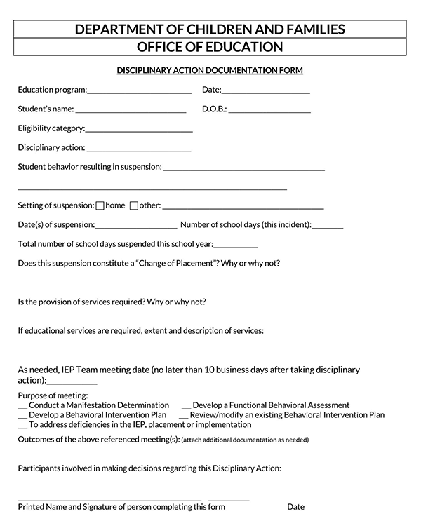 free employee write up form pdf 45
