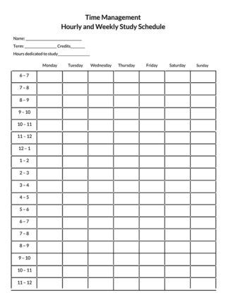 36 Free Hourly Schedule Templates for Excel & Word