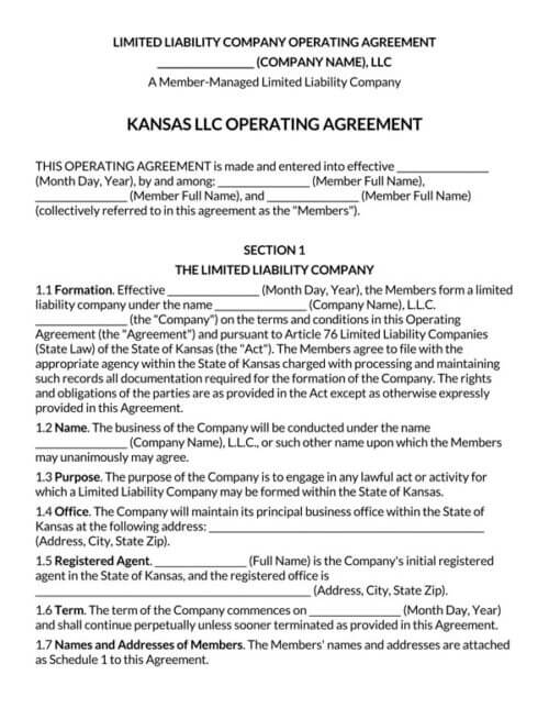 kansas-Multi-Member-LLC-Operating-Agreement_